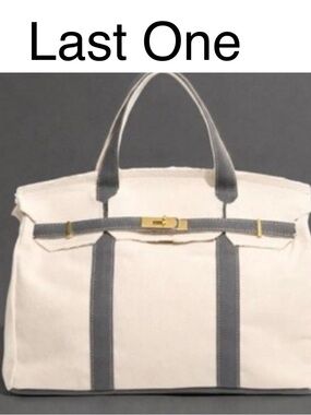 Boatkin Gray Tote Bag~ Everyday Carryall